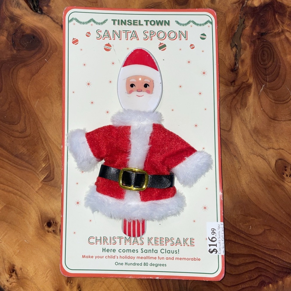 Tinsel‎ Town Santa Spoon Christmas Keepsake Children's Stocking Stuffer